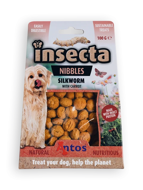 Insecta Nibbles Baco da Seta & Carota 100 gr