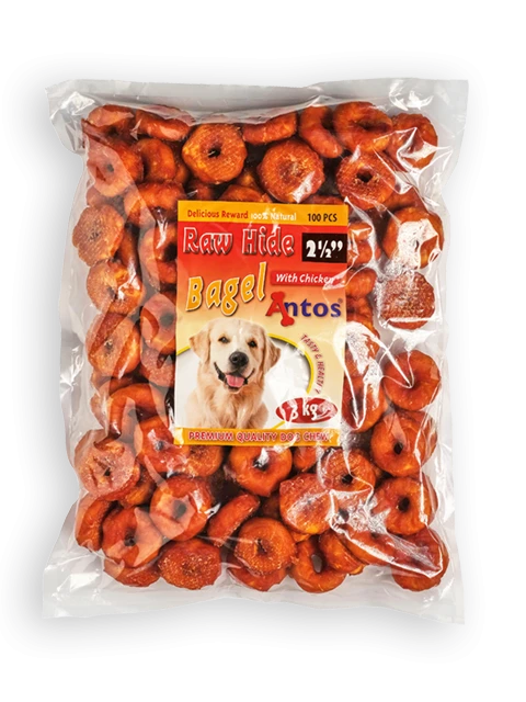 Raw Hide White + Chicken Bagel 2½" 100 pezzi