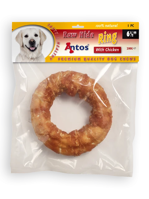Raw Hide White + Chicken Ring 6½" 1 pezzi