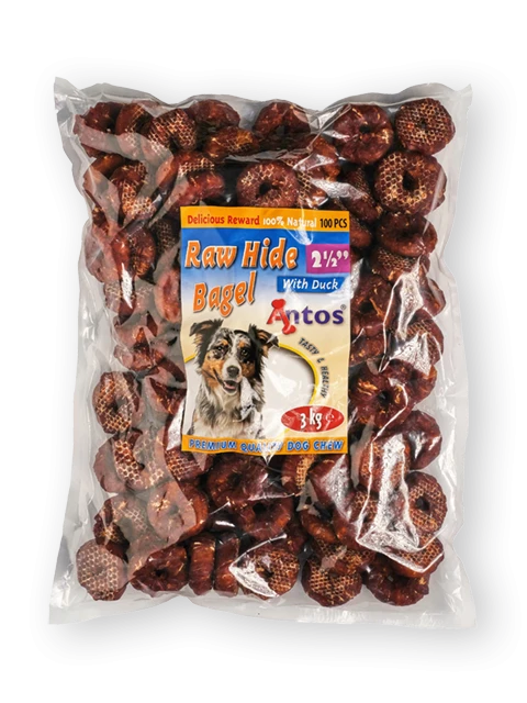 Raw Hide White + Duck Bagel 2½" 100 pezzi