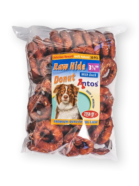 Raw Hide White + Duck Donut 3½" 50 pezzi