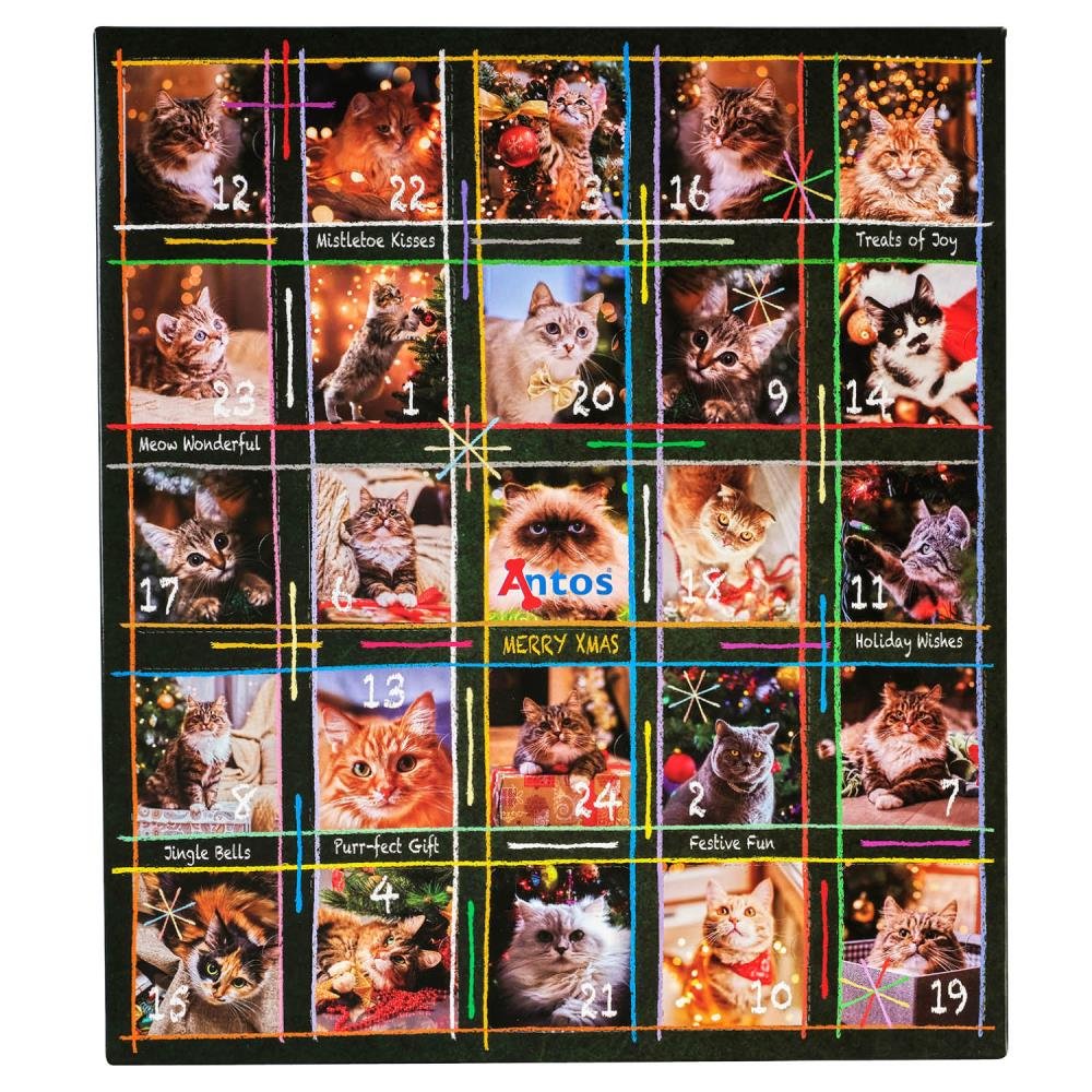 Calendario dell'Avvento natalizio 200 gr - Gatti