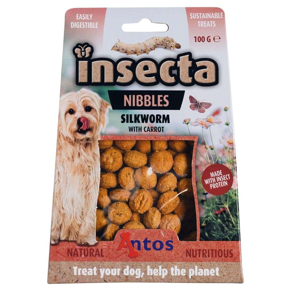 Insecta Nibbles Baco da Seta & Carota 100 gr