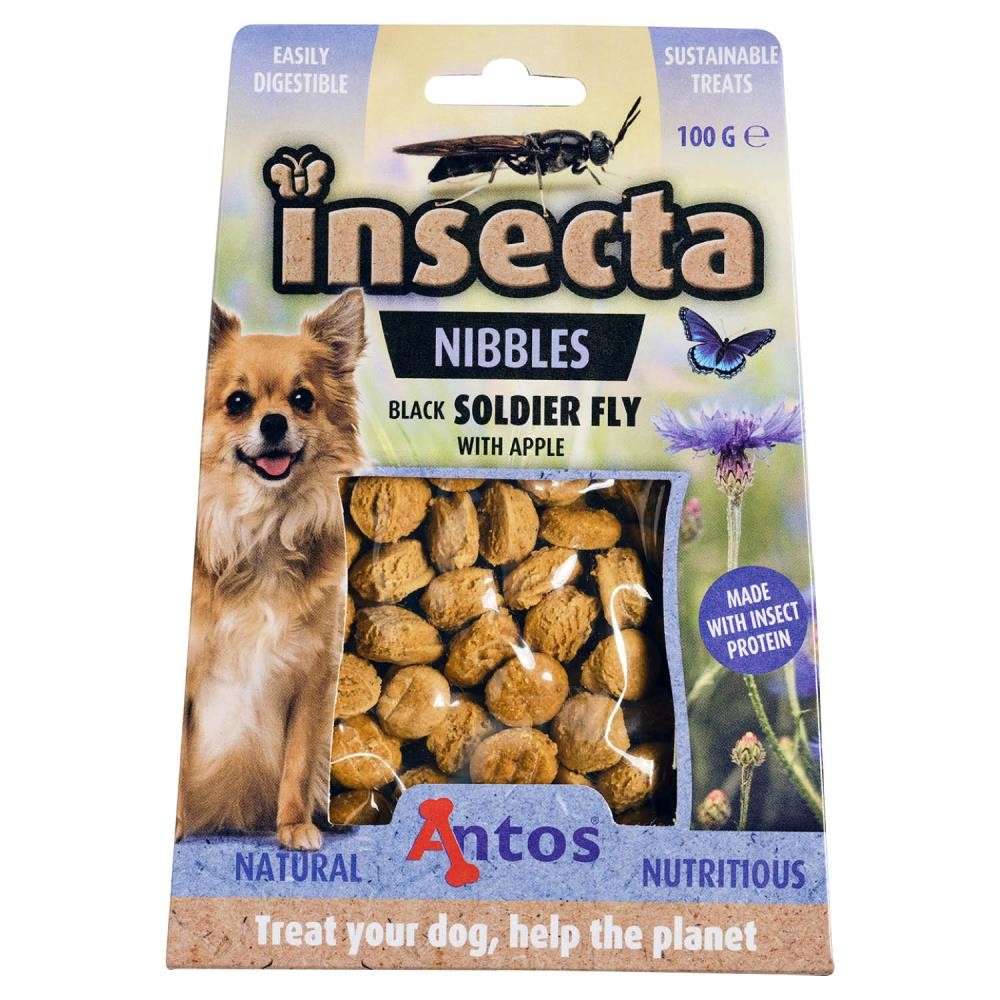 Insecta Nibbles Mosca Soldato Nera & Mela 100 gr