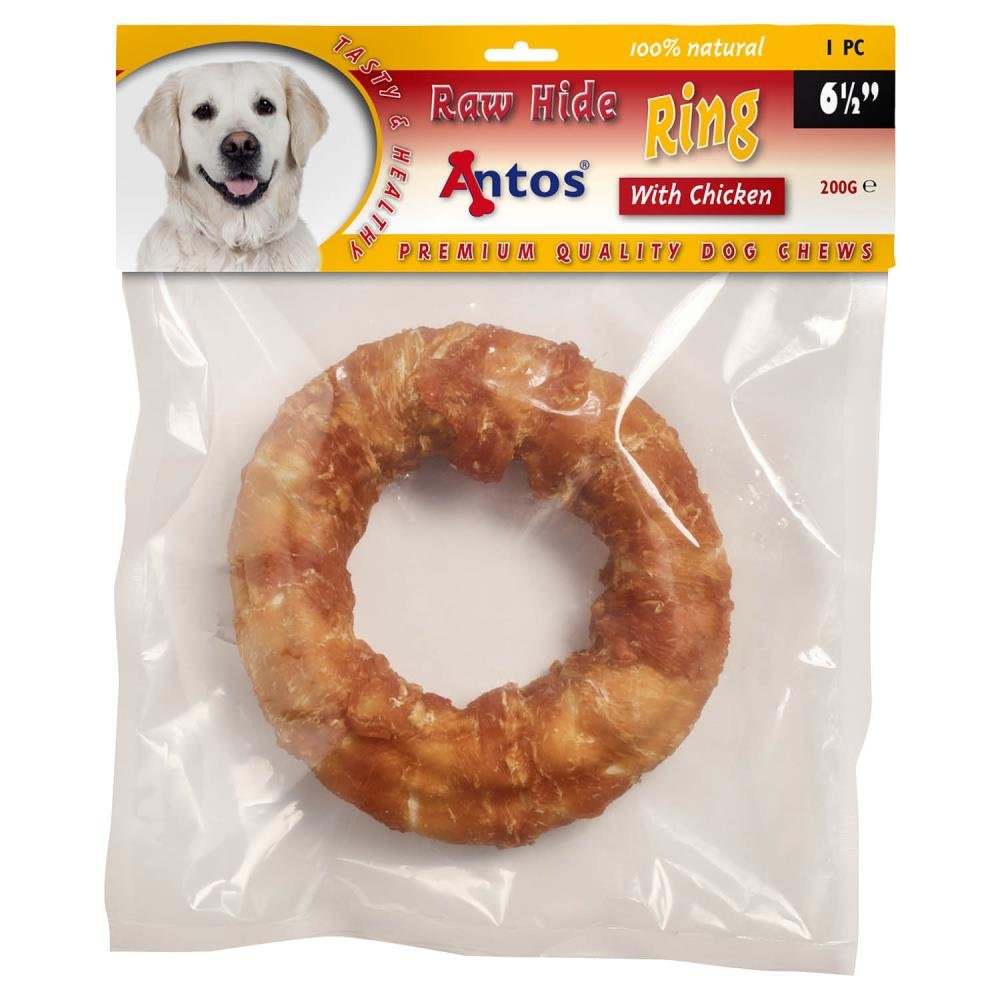 Raw Hide White + Chicken Ring 6½" 1 pezzi