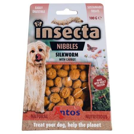 Insecta Nibbles Baco da Seta & Carota 100 gr