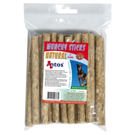 Munchy Sticks 5" 10 mm Naturale 25 pezzi