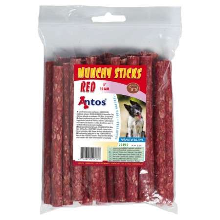 Munchy Sticks 5" 10 mm Rosso 25 pezzi