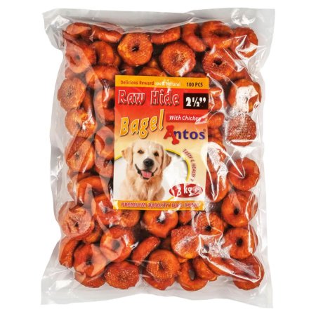 Raw Hide White + Chicken Bagel 2½" 100 pezzi